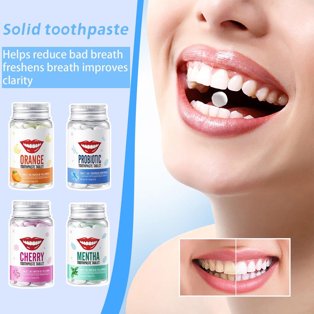 Fruit Series Whitening Toothpaste To Remove Yellow Solid Toothpaste To Remove Tartar And Freshen Breath