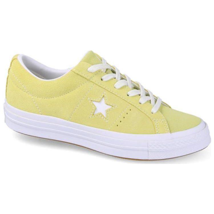 Converse Мужские кроссовки One Star Ox Lemon Haze желто-белые 158438C