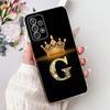 Для Samsung A53 Прозрачный Чехол Роскошные Буквы А-Я Модная Корона 2D Расписной Мягкий Чехол Для Samsung Galaxy A53 Корпус Телефона SM-A536B