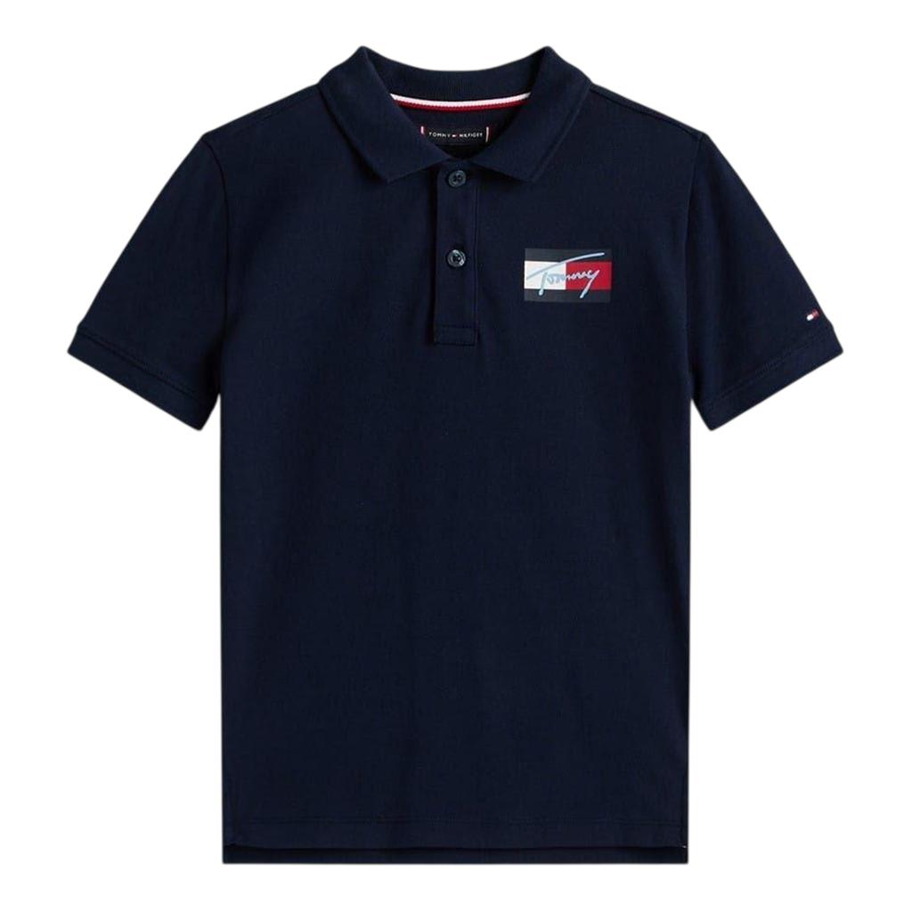 Tommy Hilfiger Childrens/Kids Script Flag Regular Polo Shirt