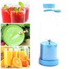 Электрическая соковыжималка объемом 380 мл, перезаряжаемая, смузи-машина с 6 лезвиями, дорожная бутылка без бисфенола А для льда, фруктов, овощей, портативный блендер для домашнего/уличного использования