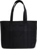 Tote Campus Multiple Large [Evoon] Bag, Plain, Cotton, Pockets, Capacity, Men's, Women's (L, Black)