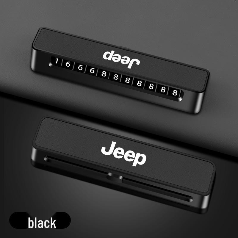 Jeep Compass Phone Number Plate Ornament Light - Grand Cherokee High-End Holder for Grand Commander