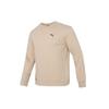 Rad/Cal Crew Dark Solid Logo Print Sports Round Neck Pullover Long Sleeve Sweatshirt Men Sweatshirt Khaki 675705-88