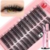 Soft & Natural Segmented False Eyelashes - C Curl, Subtle European/American Style. Choose Your Look for a Big Eye Effect.