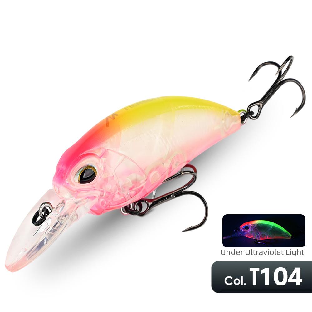 M65 65mm Meredith Jerk Crank 14g Floating 225m Treble Hooks Pike Bass Pz0165f