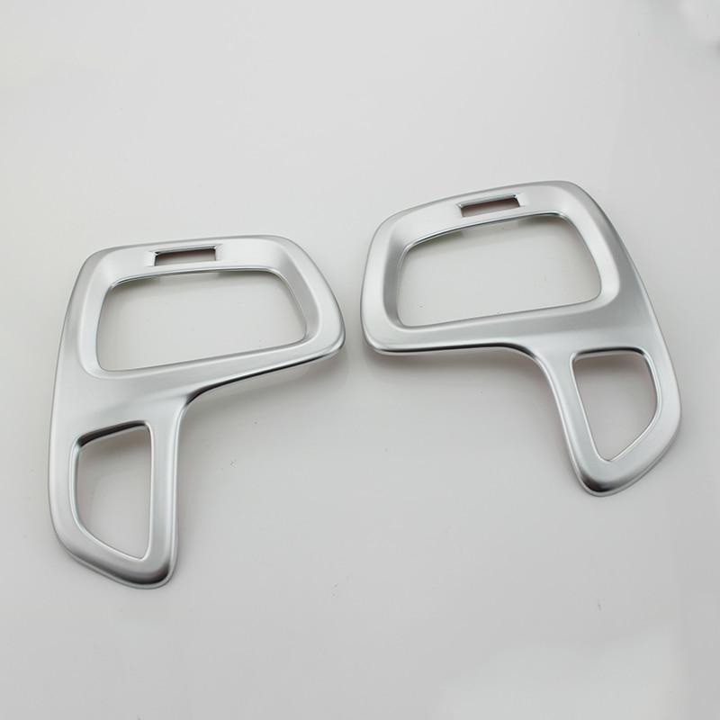 My Good Car Car Chrome Air Vent Protective Cover Air Conditioner Outlet Trim Sticker for Jeep Compass 2017 2018 Accessories