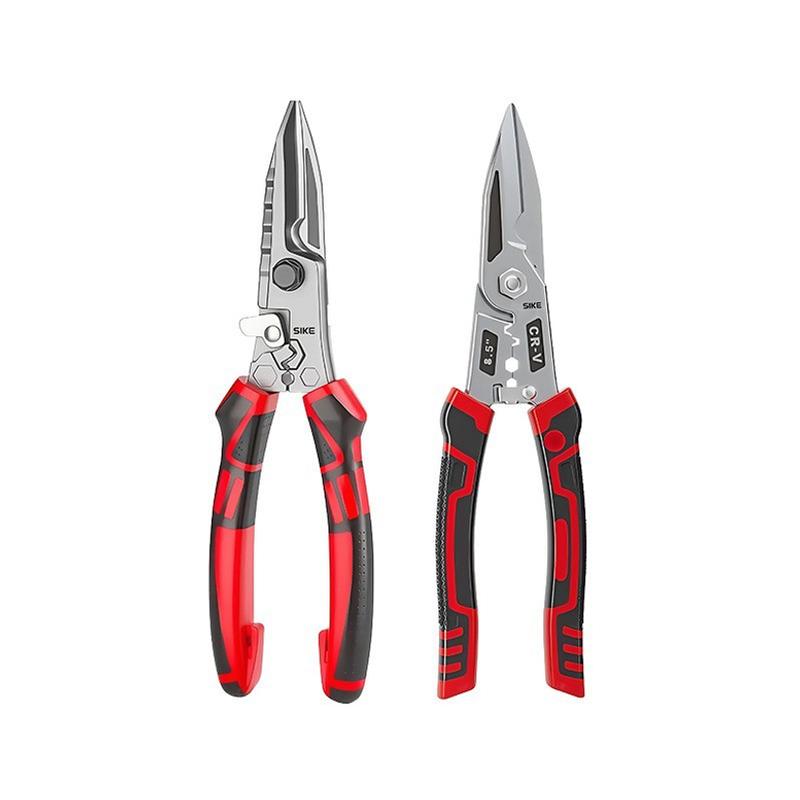 Multi-functional Electrician Scissors, Crimping Wire Cutting Tool With Wrench Function For Metal Sheet And Cable Cutting