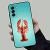 Чехол для телефона с рисунком животного Лобстера для Samsung Galaxy A13, A21s, A22, A31, A32, A52, A53, A71, A80, Мягкий черный корпус