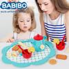 BABIBO Детский игровой домик для симуляции Синий послеобеденный чай Познавательные игрушки/еда Чай Столовые приборы Ролевые игры Деревянные игрушки