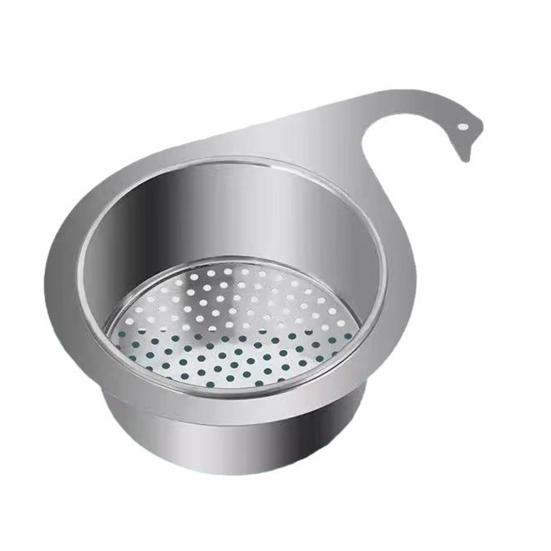 Корзина для слива кухонной раковины Swan Rack Треугольная корзина для фильтра раковины Сливная полка из нержавеющей стали для пищевых отходов Подвешивается на кран Многофункциональный гаджет