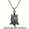 Винтажный персонализированный стиль мотоцикла мужская маленькая черепаха кулон ожерелье шея аксессуары