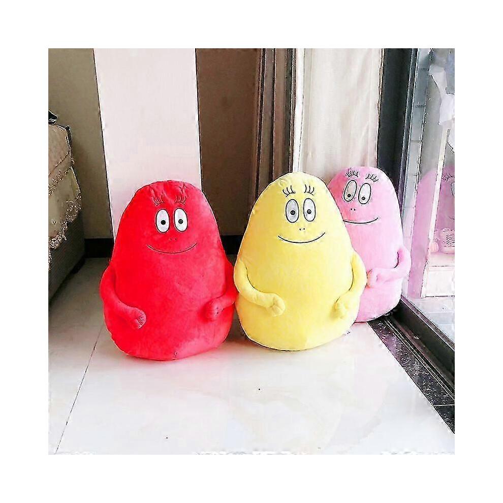 (Red about 50cm) 50cm Family Barbapapa Plush Toy Big Size Soft Cartoon Anime Stuffed Pillows Doll Cushion Throw Pillow Toy For Children Kids Gift