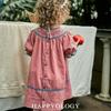 Девочкино платье Happyology с цветочной вышивкой, с коротким рукавом