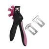 Nail Clippers Adjustable Trimming Positioner Stainless Steel Shape Blade Ergonomic Handle Fake Nail Tip Clipper Cutters Trimmers Scissors