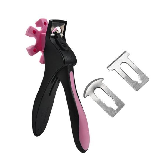 Nail Clippers Adjustable Trimming Positioner Stainless Steel Shape Blade Ergonomic Handle Fake Nail Tip Clipper Cutters Trimmers Scissors