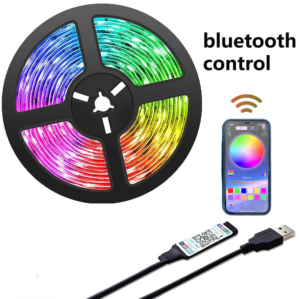 5M 20M RGB 5050 Светодиодный барный светильник Bluetooth Умный дом Телевизор USB Настенный светильник Украшение спальни