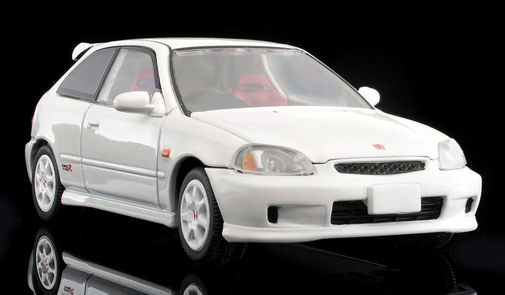 TOMYTEC Tomica Limited Vintage Neo Масштаб Honda Civic Type R 1999 Белый Ограниченная серия для первого заказа Готовый продукт 1/64 LV-N165c (Издание для производителя)