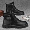 Мужская обувь, осенние новые мужские ботинки Martin, модная универсальная обувь для инструментов, нескользящие и износостойкие ботинки Bumblebee на толстой подошве для пустыни