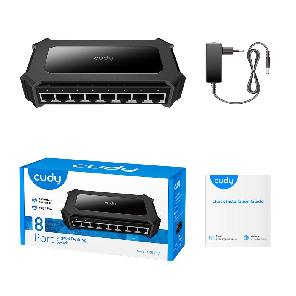 Cudy Gs108D Gigabit Ethernet Network Switch (10/100/1000) Czar 1 Pc
