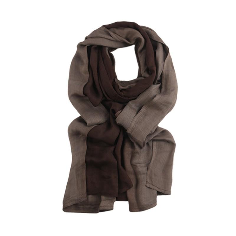 Soft Modal Cotton Scarf Wrap Shawl Women Lightweight Breathable Gradient Print All Season