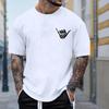 Новая летняя мужская модная футболка с принтом «Personality Gesture», мужская футболка, топ