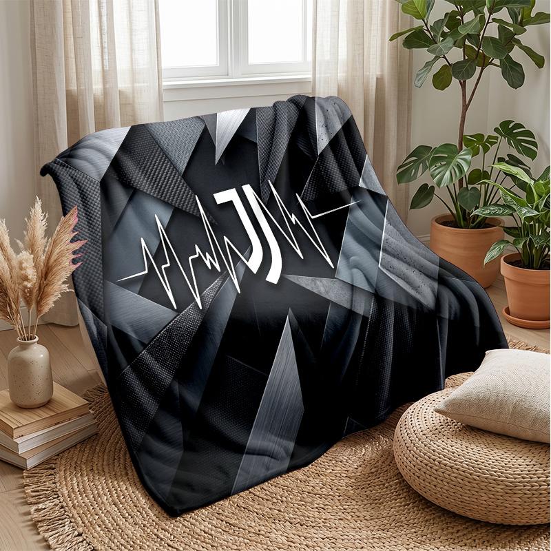 Juventus FC Theme blanket Soft Flannel Blanket Plush Throw Blanket Cozy Sofa Bed Blanket for Home Decor