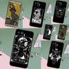 Чехол для OPPO A96 A76 A16 A5 A6 Pro A15 A17 A57 A18 A38 A58 A78 A98 A54 A74 A94 A40 A60 A80 с рисунком Луна Таро Кот-Ведьма