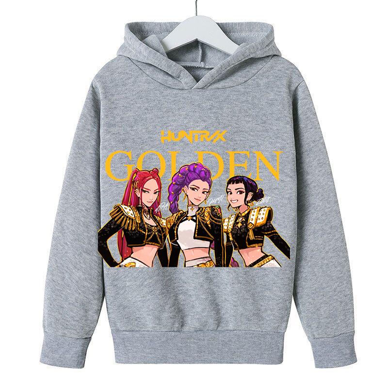 Детская одежда Kpop Witch Hunt, весенне-осенние толстовки для мальчиков и девочек, теплые флисовые свитшоты