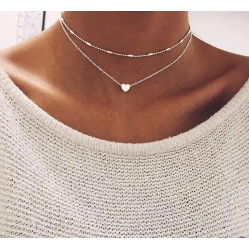 2023 ожерелья и подвески в стиле бохо, винтажное многослойное колье-колье, женское модное ожерелье с воротником Femme Moon, ювелирные аксессуары