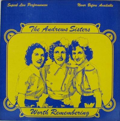 Виниловая пластинка ANDREWS SISTERS - Worth Remembering AWE41980 Magic 1980 UK Jazz Б/у
