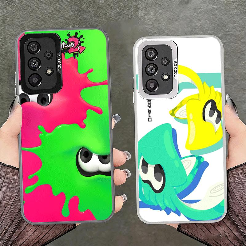 S-Splatoons Игровой противоударный чехол для телефона для Samsung A17 A16 A15 A14 A37 A57 A36 A56 A26 A35 A55 A25 A34 A54 A24 A13 A23 A33 A53 A