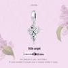 Yinziyun Little Angel Sterling Silver Pendant - Platinum Plated DIY Charm SCC1686