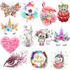 Cute Animals Unicorn Heat Transfer For Clothing Iron On Beautiful Butterfly Transfer For Cloth Applique Stickers For DIY T-shirt