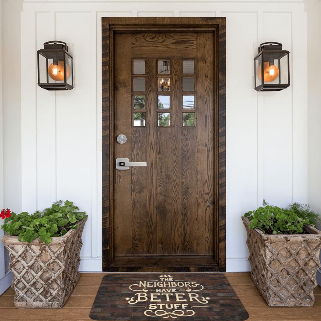 The Neighbors Have Better Stuff Funny Front Door Mat Anti-Slip Indoor Quick Dry  Doormat Floor Bath Entrance Rug Carpet