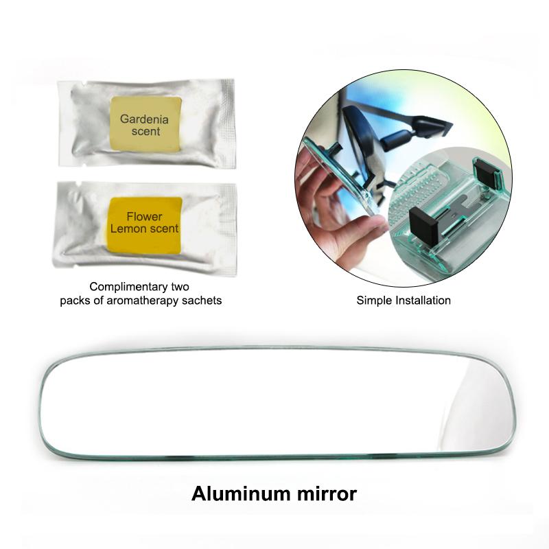 SEAMETAL Автомобильное зеркало заднего вида Ароматическое Широкоугольное Зеркало заднего вида Большое поле зрения Выпуклое Парковочное зеркало Аксессуары для интерьера автомобиля