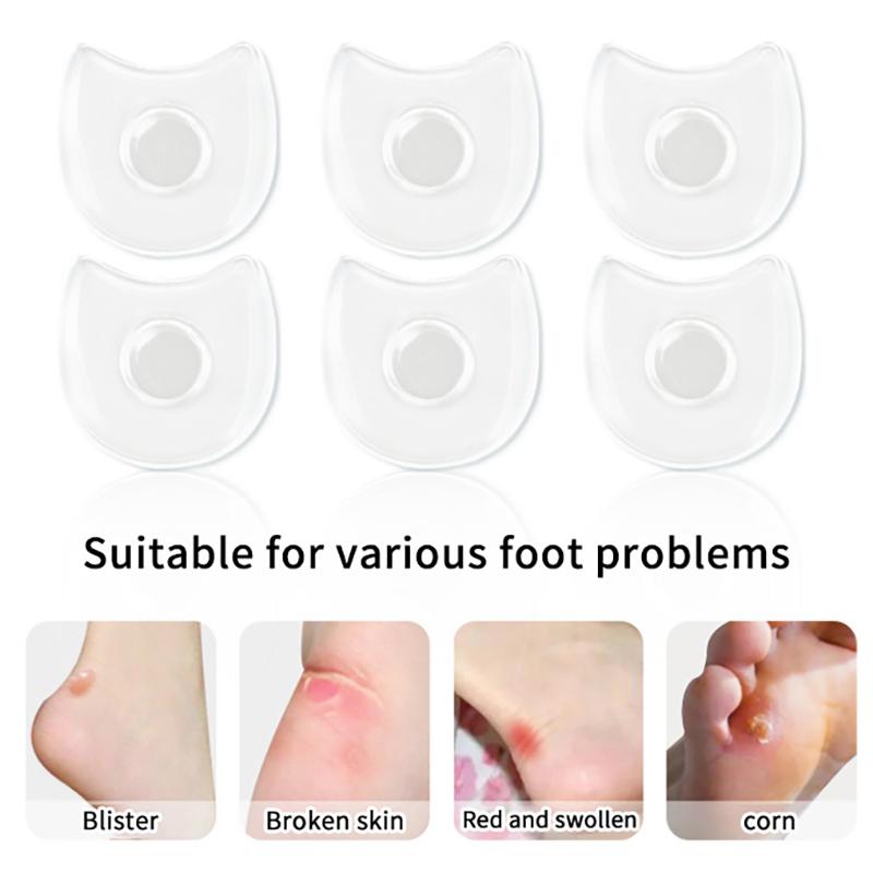 4 шт. Мягкие силиконовые подушечки для мозолей и натоптышей – Защитные пластыри медицинского класса для облегчения боли в стопе и пальцах ног и ухода за кожей