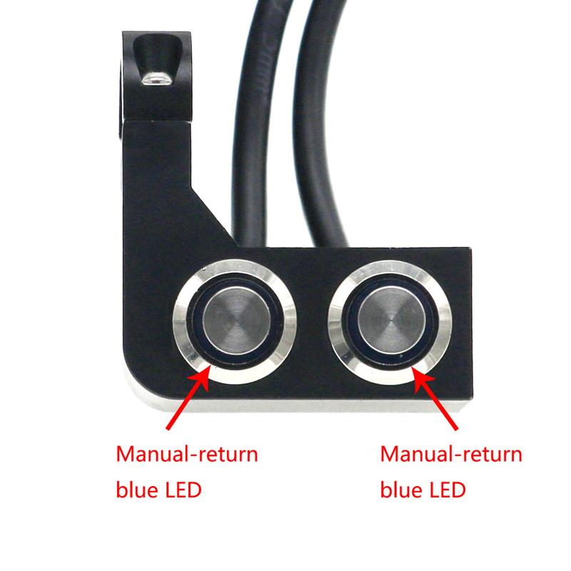 LMoDri, алюминиевый сплав, переключатель фар на руль мотоцикла, универсальный водонепроницаемый переключатель, 12 В, противотуманный прожектор, крепление на зеркало