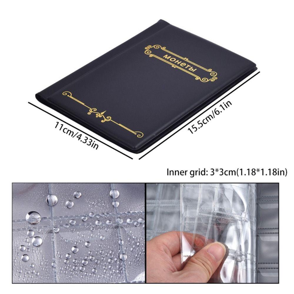 120 Pockets Coin Album Large Capacity Album Holder New Coin Collection Scrapbook Home Decoration