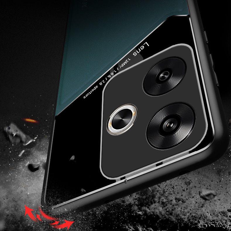 Кожаный чехол с текстурой для Xiaomi Poco F6 Pro F5 5G X6 X5 M6 Pro 4G C65 с автомобильным магнитным держателем-присоской Coque Fundas Capa