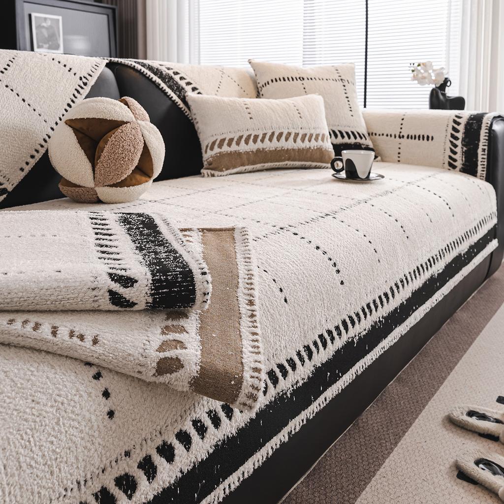 New Sofa Cushion Universal Non-Slip In All Seasons French High-End Seat Cushion Simple Sofa Cover Cloth Towel