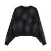 Heavyweight Vintage Spray-Painted Monkey Sweatshirt: Women's Cropped, Retro Drop Shoulder, European & American Hot Girl Casual Style