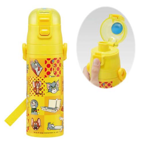 Skater Tom and Jerry Happy 470ml Children's Stainless Steel Sports Bottle SDC4-A