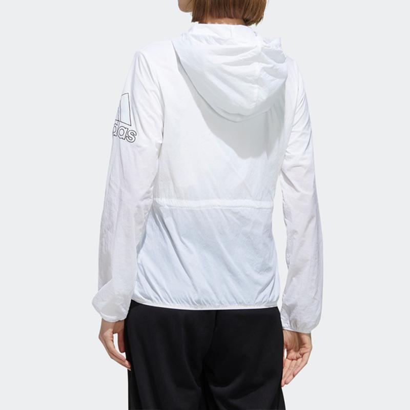 adidas Женская легкая ветровка с капюшоном Белая FT2862