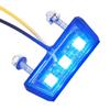 12V Motorcycle LED License Plate Light Waterproof with Multiple Color Options