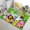Cute Jungle Animal Carpet Area Rugs Anti-slip Doormat 3D Print Cartoon Animals Carpet for Living Room Bedroom Decor Child Gifts