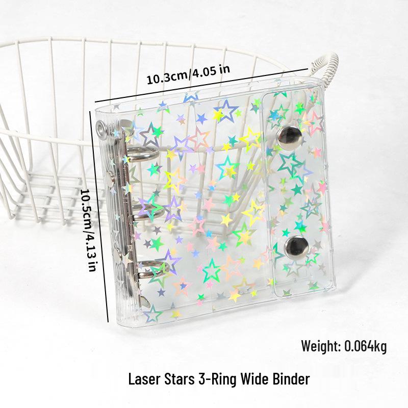 A6/A7 Double Buckle PVC Transparent Binder Planner with Detachable Shell