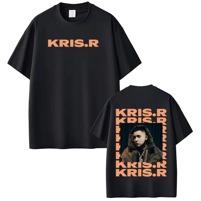 Rapper Kris R Tour Fashion Print Tshirt Unisex Women Vintage Tshirt Shortsleeved Tshirts Casual pure Cotton Hiphop Tshirts
