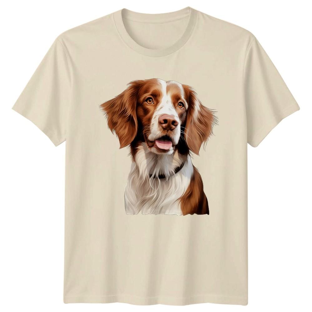 Brittany Spaniel Dog Art TShirt Brittany Spaniel Dogs Birthday Gift For Him Her