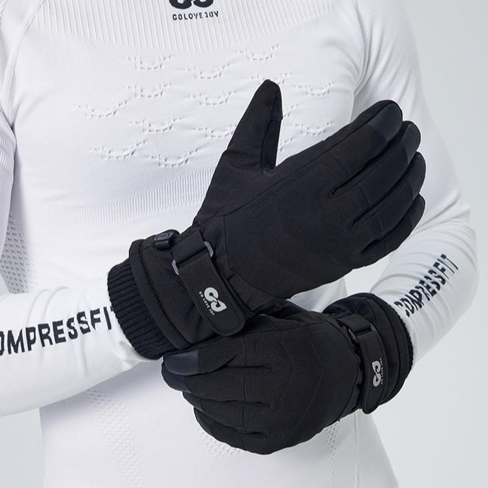 Теплые перчатки для езды на велосипеде, устойчивые к холоду и толстые бархатные перчатки для езды на велосипеде для мужчин и женщин, зимние ветрозащитные и мотоциклетные перчатки для катания на лыжах